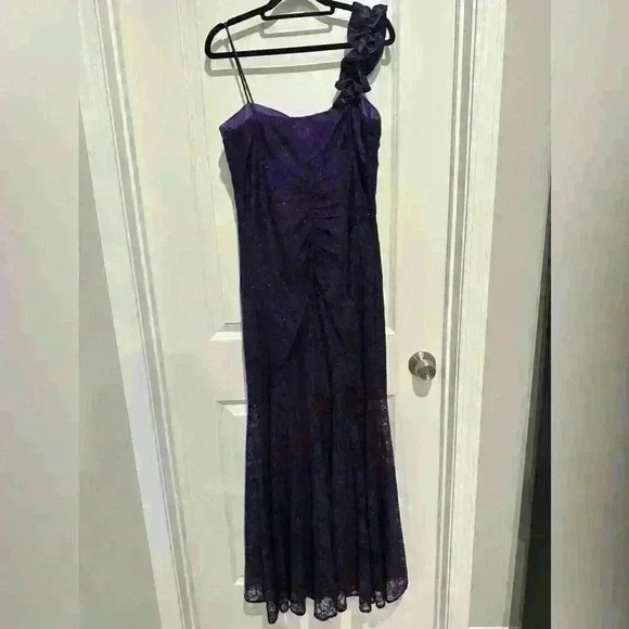 Reign on Purple Sequin Dress with Slit - Picture 6 of 6